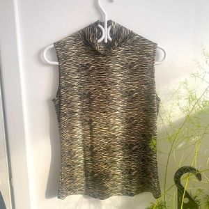 TRUE VINTAGE Frazier Lawrence sleeveless turtleneck